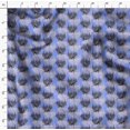 thumbnail image 4 of Soimoi Blue polyester Crepe Fabric Wolf & Landscape Nature Printed Fabric 1 Yard 52 Inch Wide, 4 of 5