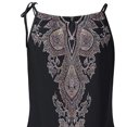 thumbnail image 5 of HKEJIAOI Robes de Plage pour Femmes Offres Liquidation Cadeau de la Saint-Valentin Femmes Mode Décontractée à Bretelles Imprimée Aguichant Sans Manches Coupe Courte Robe Noir, 5 of 5