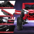 thumbnail image 2 of Gymax 24V Kids Ride on UTV w/ 4 x 100W Powerful Engine Remote Control High/Low Speed Red, 2 of 6
