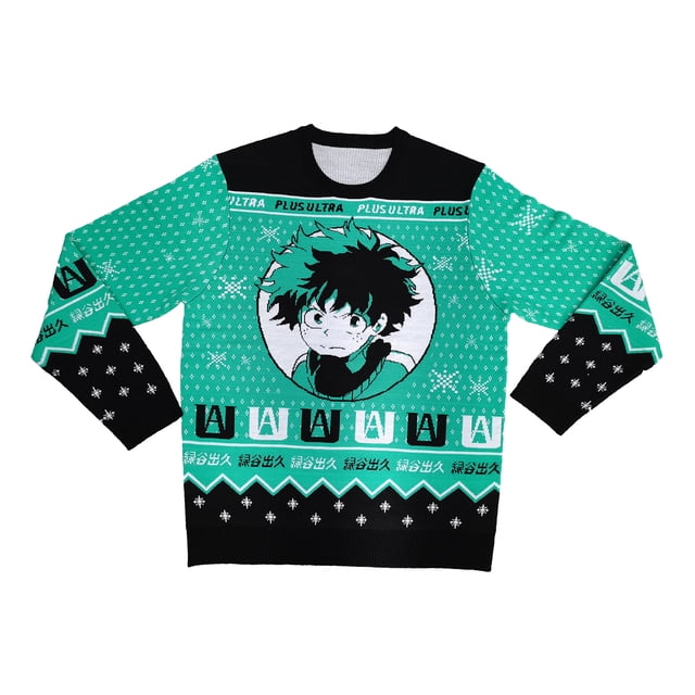 Mon Héros Academia Deku Portrait Chandail de Noël Laid