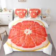 thumbnail image 1 of Erosebridal Ensemble de Literie Complet Motif Pamplemousse Format Double, Ensemble de Lit Fruit 3D, Douillet 7 Pcs, 1 of 5