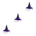 thumbnail image 1 of Baohd Exquisite Witch Hat - Lightweight And Durable For Halloween Cosplay Halloween Cosplay Party Hat purple 3Set, 1 of 6