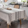 thumbnail image 3 of EGNMCR Room Decor,, Tablecloth Spillproof Wrinkle Free Table Cloth Kitchen Dining Room Decoration Fabric Table Cover For Holiday Party Dinner Multiple Sizes Available a tablecloth, 3 of 7