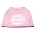 thumbnail image 1 of I Love Snow T-Shirts Sérigraphiés Rose Clair L (14), 1 of 1