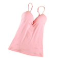 thumbnail image 2 of Womens Sexy Adjustable Strap Built In Bra Spaghetti StrapTank Tops Tank Tops Camisole Pink, 2 of 9