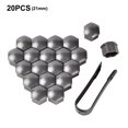 thumbnail image 3 of Maytalsory 20 Pieces Car Wheel Nut Caps Auto Hub Screw Cover Replacement Dust-proof Gray 21mm 1Set, 3 of 6