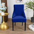 thumbnail image 2 of Amdohai Chair Cover Velvet Chair Slipcovers Removable Washable Soft Dining Chair Protector Cover Blue, 2 of 8