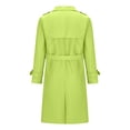 thumbnail image 4 of Soki Women's Long Double-Breasted Trench Coat Fall Winter Jacket with Belt, 4 of 5