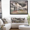 thumbnail image 3 of Oneida Design Art Lake Michigan Navigation Light Framed Canvas Art Print, 3 of 3