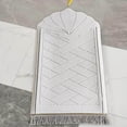 thumbnail image 3 of Portable Soft Muslim Carpet Area Rugs Eid Teens Kid Foldable Prayer Wedding Birthday Present White, 3 of 9