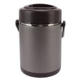 thumbnail image 4 of TKSE Receveur Alimentaire Isotherme, 2L Gris Foncé Contenant Alimentaire Isotherme Multicouche en Acier Inoxydable Grande Capacité Isolation Bocal Alimentaire sous Vide, 4 of 8