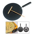 thumbnail image 3 of Mini Round Griddle Flat Pan Portable Tortilla Maker Flat Tava Griddle Classic For Cooktop Kitchen Tool Stovetop BBQ Chef, 3 of 8