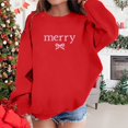 thumbnail image 2 of MIASHUI Girls Sweatshirt Tops Letter Printed Crewneck Casual Hooded Pullover,Red,3-4 Years, 2 of 5