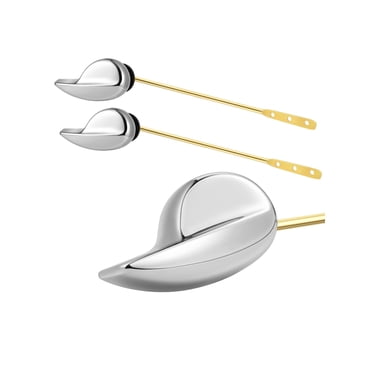 2 Pcs Toilet Tank Flush Lever Front Mount Thick Universal Easy Operation Toilet Tank Flush Handle Toilet Tank Accessories Toilet Replacement Handle for Toilet