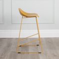 thumbnail image 3 of Tabouret de Comptoir Escape à Base Moderne en Plastique et Métal de Qualité Contractuelle (Ensemble de 2), 3 of 3