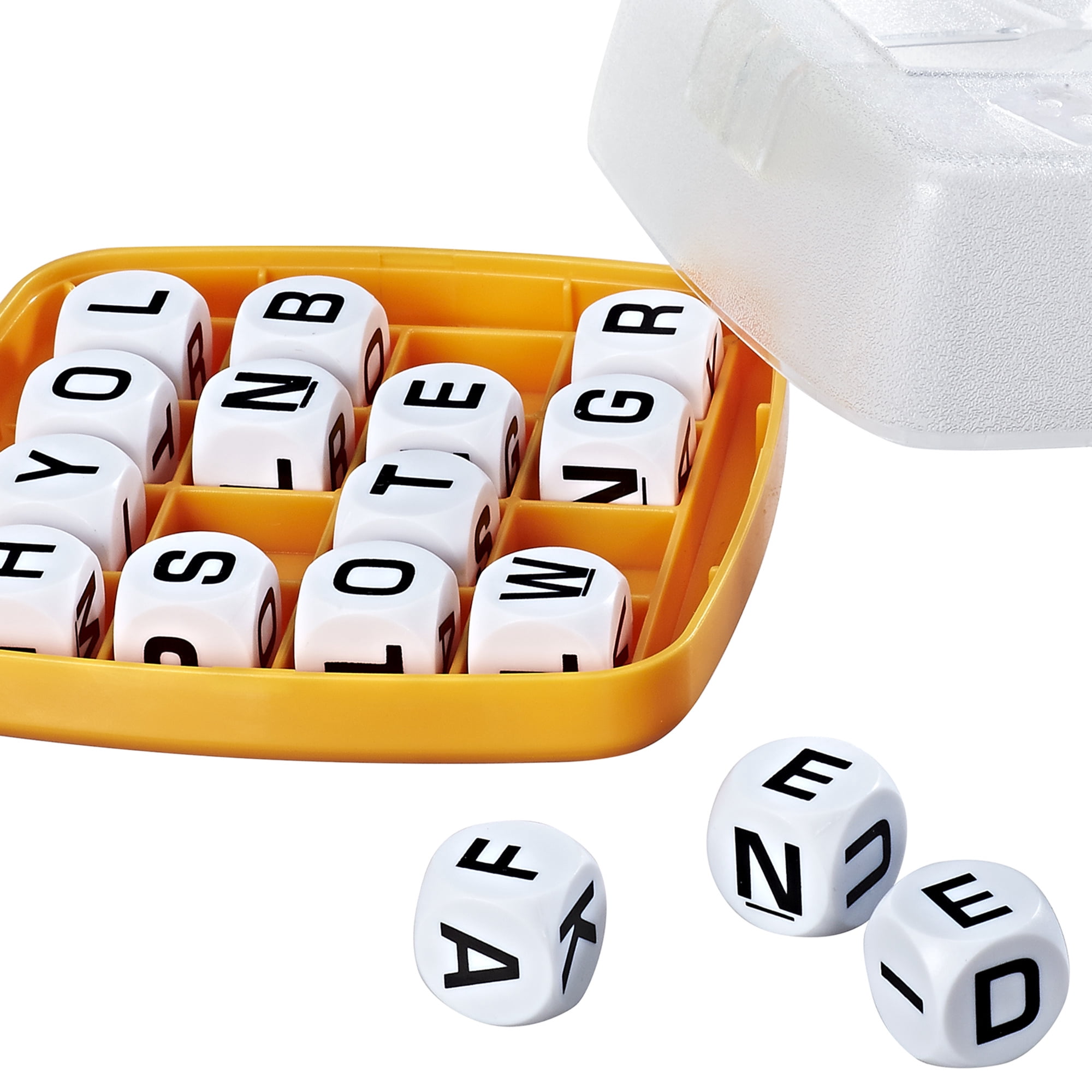 Boggle, jeu de mots familial pour 1 joueur et plus, jeu de dés, jeu de voyage pour adultes et enfants