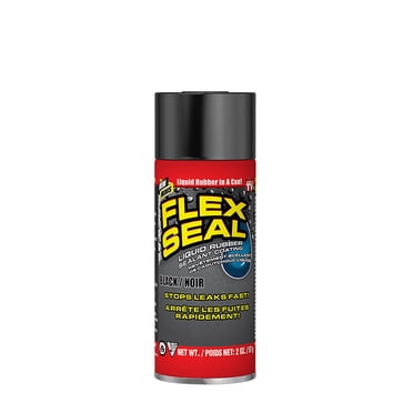 Flex Seal Mini, Noir, Revêtement d'Étanchéité en Caoutchouc Liquide en Aérosol, 2 oz