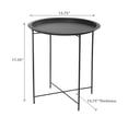 thumbnail image 2 of Metal Black Round Coffee Table, 2 of 2