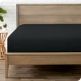 thumbnail image 1 of Bare Home Fitted Sheet - Premium 1800 Collection - Deep Pocket - Ultra-Soft Wrinkle Resistant - California King, Black, 1 of 7