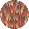 thumbnail image 1 of Ahgly Company Machine Washable Indoor Round Transitional Bronze Brown Area Rugs, 5' Round, 1 of 7