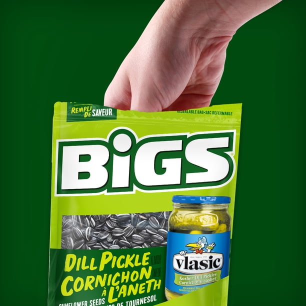BiGS VLASIC Dill Pickle Flavour Sunflower Seeds - High in Fibre