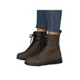 thumbnail image 3 of Woobling Womens Comfortable Ankle Boots Work Lace Up Boot Slip Resistant Leather Booties Army Green 8, 3 of 9