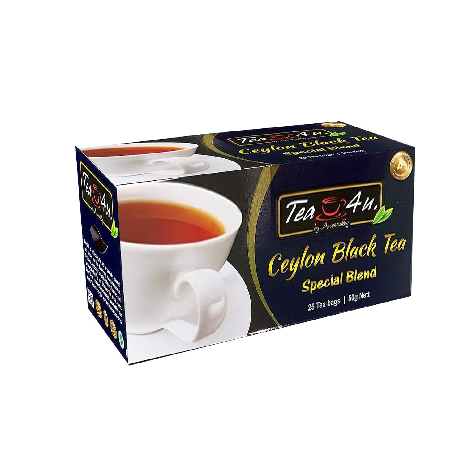 Tea4U Ceylon Black Tea Special Blend, 25 Teabags