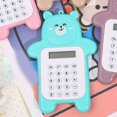 thumbnail image 2 of Cute Caculatators Caculatator Student Calculator Portable Calculator Mini Calculator Portable Calculator Cute Bear Style 8 Digit Calculator Mini Cartoon Calculator For Girl, 2 of 5