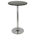 thumbnail image 1 of Table de pub ronde Spectrum de 24 po, noir et chrome, 1 of 4