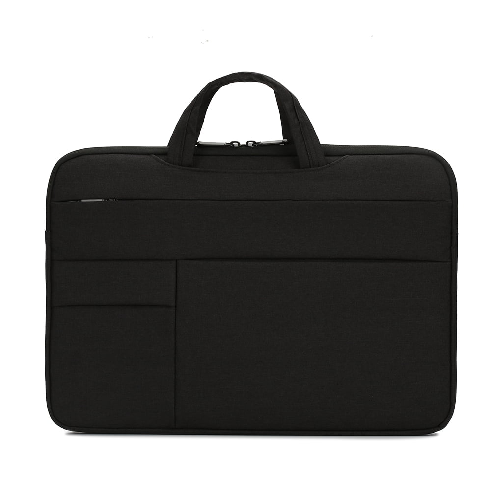 Yeacher Portable Laptop Bag 15.6 inch Laptop Case Waterproof Nylon Laptop Bag Briefcase Leisure Business Handbag Black