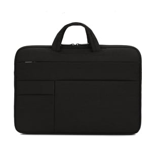 Yeacher Portable Laptop Bag 15.6 inch Laptop Case Waterproof Nylon Laptop Bag Briefcase Leisure Business Handbag Black