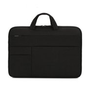 Labymos Portable Laptop Bag 13.3 inch Laptop Case Waterproof Nylon Laptop Bag Briefcase Leisure Business Handbag Black