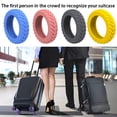 thumbnail image 3 of 8 Pcs Housse Universelle pour Roues de Valise, Résistante à l'Usure, Housse pour Chariots, Housse pour Roulettes, Boîte à Bagages, Manchon Protecteur en Silicone pour Roulettes, Rose, 3 of 6