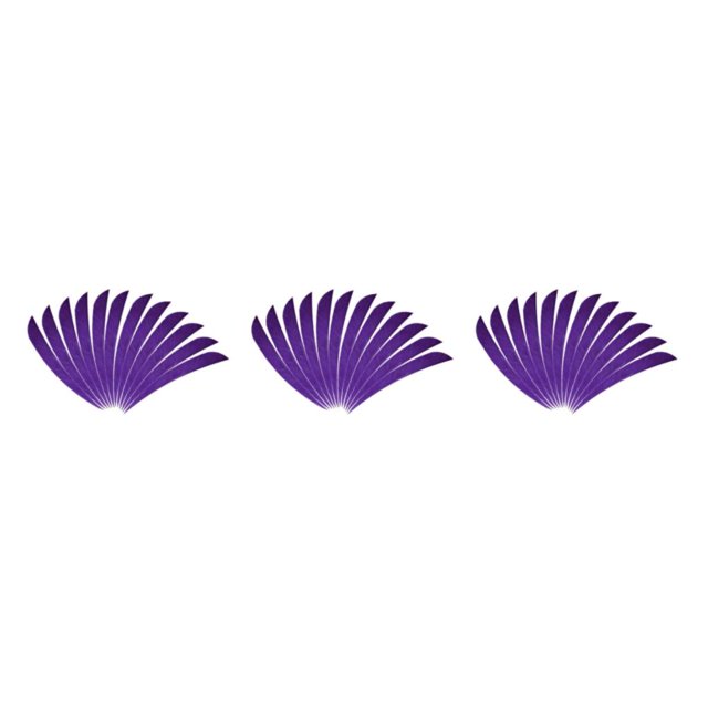 ZheElen 12pcs 3inch Archery Turkey Feathers Fletchings Vanes Purple 3 Inch 3Set