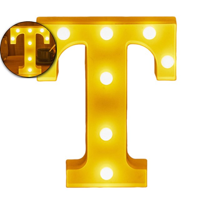 Dvruxg Light Up Letters, Led Letter Lights 26 Alphabet, Decorative Lighted Letter, Battery Powered Led Marquee Letters for Party, Bar, Night Light, Home Decor