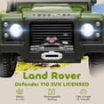 thumbnail image 4 of Qaba Camion pour Enfants Homologué Land Rover, Jouet à Chevaucher 12 V, Vert Foncé, 4 of 10