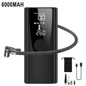 EGNMCR Tire Inflator Portable Compressor Pump For Car Tires With Tire Pressure Gauge 150 PSI Smart Pump Tire Inflator For Car Motorcycle Bicycle Air pump