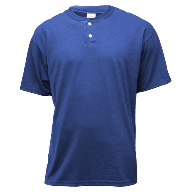 Soffe Men's Short Sleeve Henley Placket T-Shirt - M206