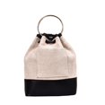 thumbnail image 2 of Mode Femmes Rétro Tissage Cuir Lettre Poignée Sac à Dos Sacs à Bandoulière, 2 of 2