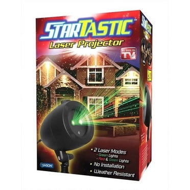 StarTastic Projecteur de Lumière Laser pour les Fêtes Montre Projecteur d'Étoiles Caractéristiques Statiques Vues à la Télé