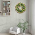 thumbnail image 4 of Spring Wreaths for Front Door, Summer Wreaths for Front Door, Plastic Colorful Wreath Spring and Summer Colorful Leaf Wreath Spring and Summer Decoration Gate Pendant, Spring Wreath for Front Door, 4 of 9