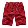 thumbnail image 2 of EGNMCR Mens Swim Trunks , Fashion Men's Pocket Zipper Buttons Print Leisure Time Tooling Short Pants, Fathers Day Gifts, 2 of 3