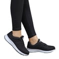 thumbnail image 2 of XIAQUJ Chaussures Croisées Course Décontractées Chaussures Rondes Femmes en Maille à Brides Mode Plates Chaussures Décontractées pour Femmes Espadrilles Mode pour Femmes Noir 7(39), 2 of 8