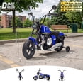 thumbnail image 4 of VOLTZ TOYS BMW R 18 Style 24V Kids Ride-On Motorcycle, Electric Motorized Cruising Toy Bike with Twist Throttle, Hand Brake Lever, Detachable Training Wheels, Blue, 4 of 9