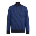 thumbnail image 1 of J. Lindeberg Maxim Quarter Zip Sweater Blue / Navy ( M ), 1 of 2