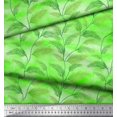 thumbnail image 3 of Soimoi Voile de Coton Vert Tissu Imprimé Feuilles de Pin 1 Yard 42 Pouces de Large, 3 of 3
