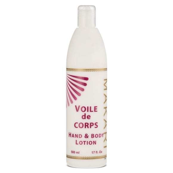 Makari Classic Voile de Corps Hand & Body Lotion 17 fl.oz – Deep Moisturizing Hand & Body Cream With Carob Fruit Extract & Aloe Vera – Daily Nourishing Treatment for Dry, Dull, Damaged Skin