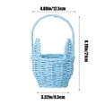 thumbnail image 3 of Lksixu Easter Baskets for Kids, Small Rattan Woven Easter Bunny Basket with Handle, Portable Lightweight Easter Eggs Hunting Basket Rustic Farmhouse Decorative Flower Basket Spring Decor for Home, 3 of 9