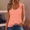 thumbnail image 1 of Meichang Débardeurs Décontractés pour Femmes Été Col Rond Tunique Ample Chemises Sans Manches Basiques Blouses Camisole Unie, 1 of 4