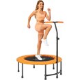 thumbnail image 1 of Soozier 39" Mini Exercise Trampoline Indoor Fitness Rebounder, Orange, 1 of 10